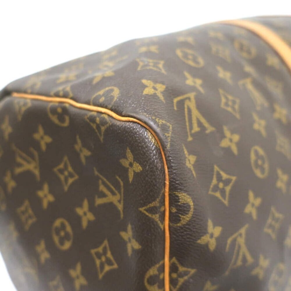 Louis Vuitton Keepall 55 Monogram Canvas Duffle Bag Brown W/ Tag, Lock, Key - Picture 14 of 16